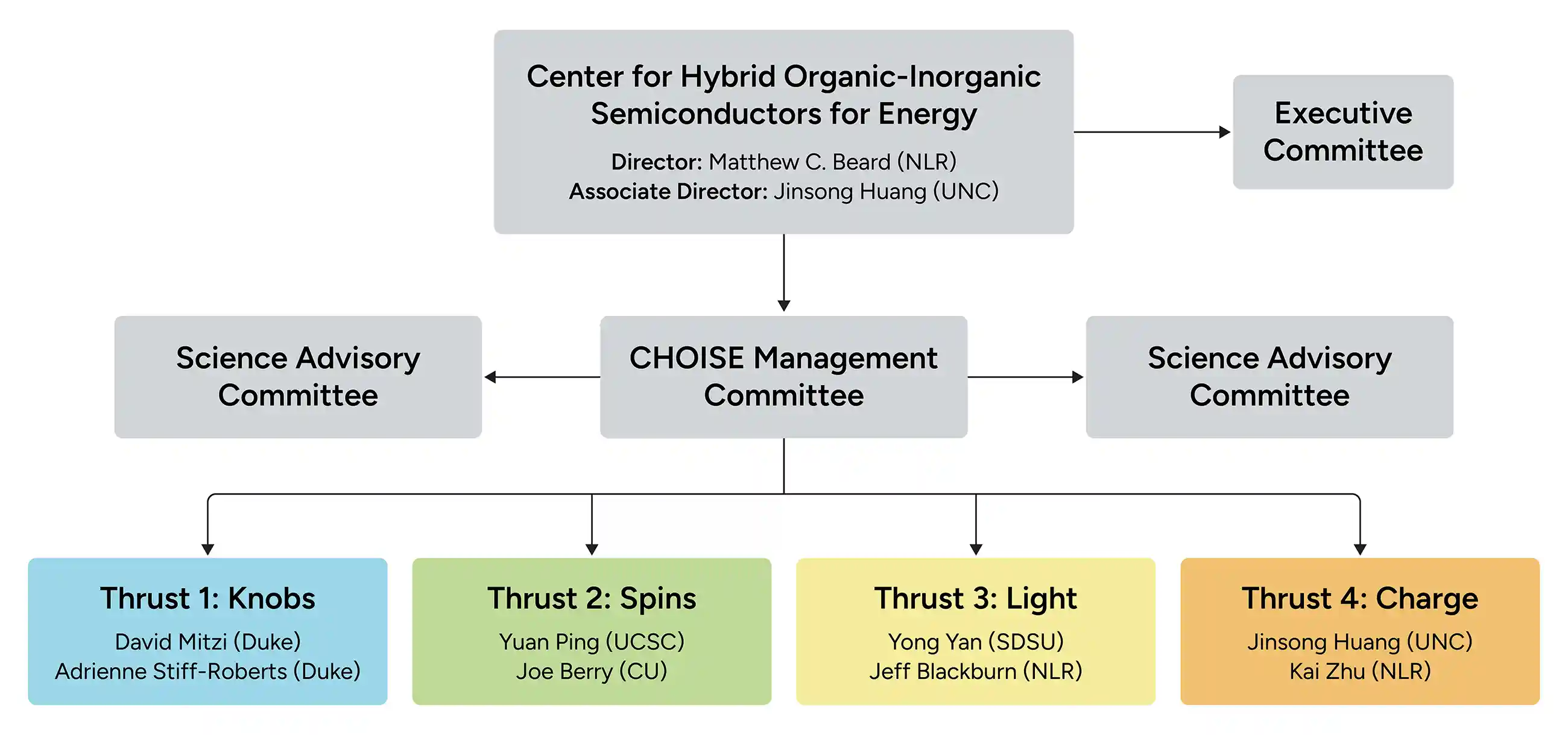 CHOISE organization chart