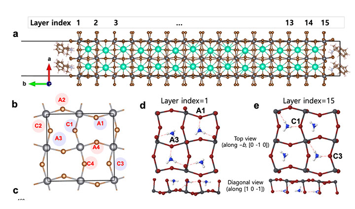 Layer index images of perovskite crystals